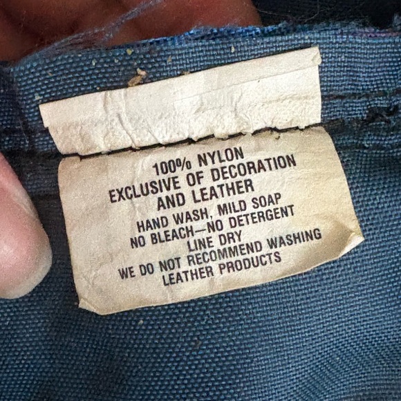 Vintage LL Bean Fanny Pack – Blue & Purple Nylon Waist Bag with Logo Patch – 90s - Picture 7 of 11